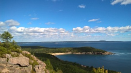 View of Sand Beach from the Gorham Trail, Acadia National Park