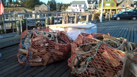 Firewood at Port Clyde, ready to ship on the mailboat to Monhegan